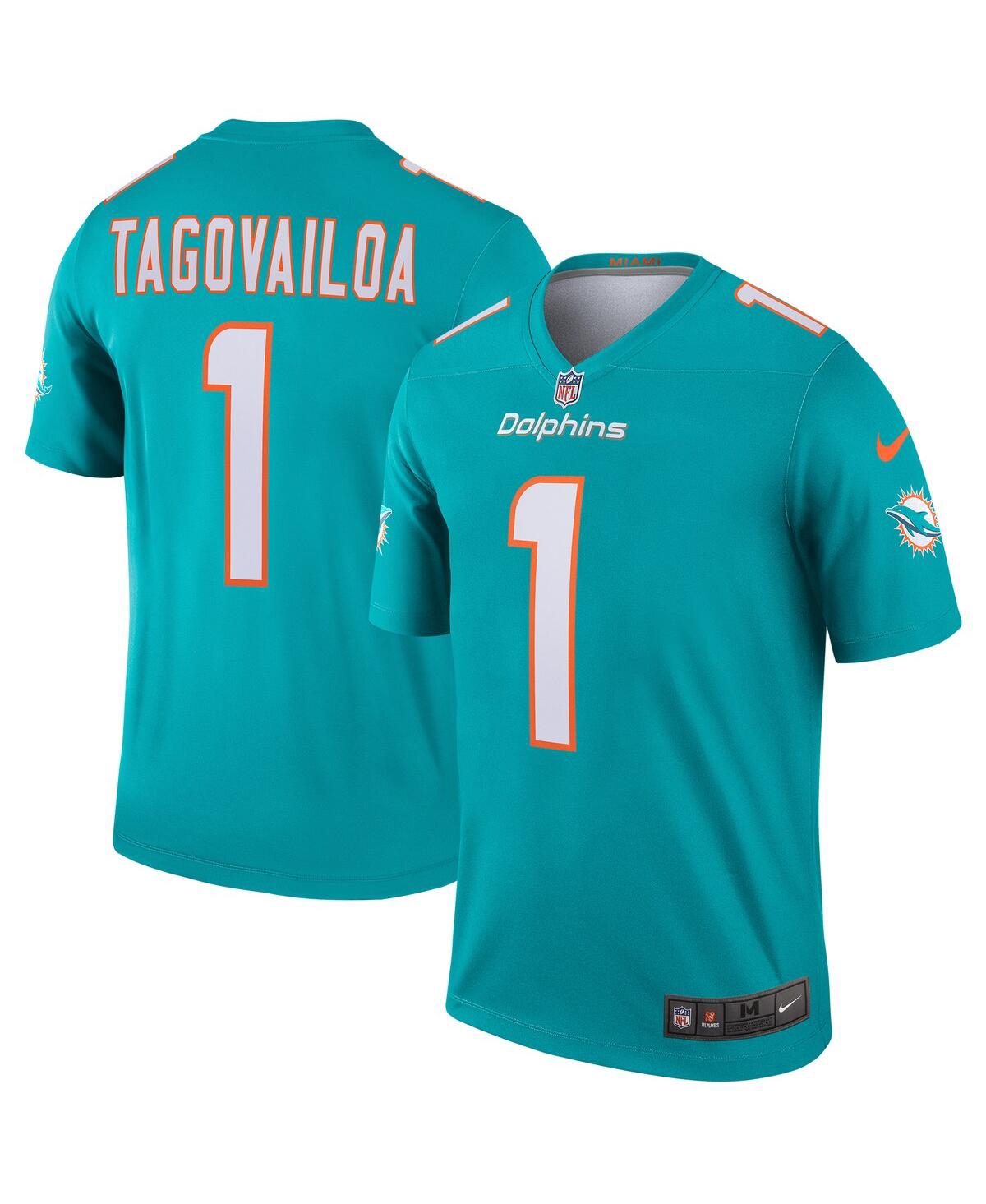 Men's Tua TagovailoaMiami Dolphins Legend Jersey - Aqua