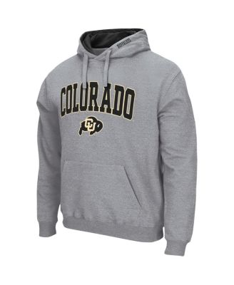 Men's Heather Gray Colorado Buffaloes Arch Logo 3.0 Pullover Hoodie