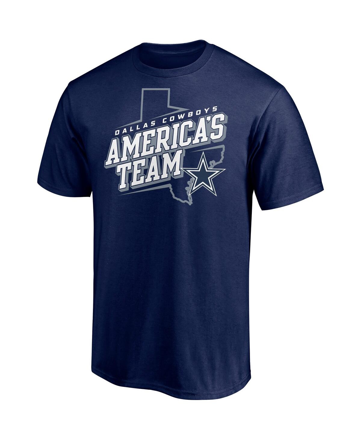 Men'sDallas Cowboys Hometown Collection State Shape T-shirt - Navy