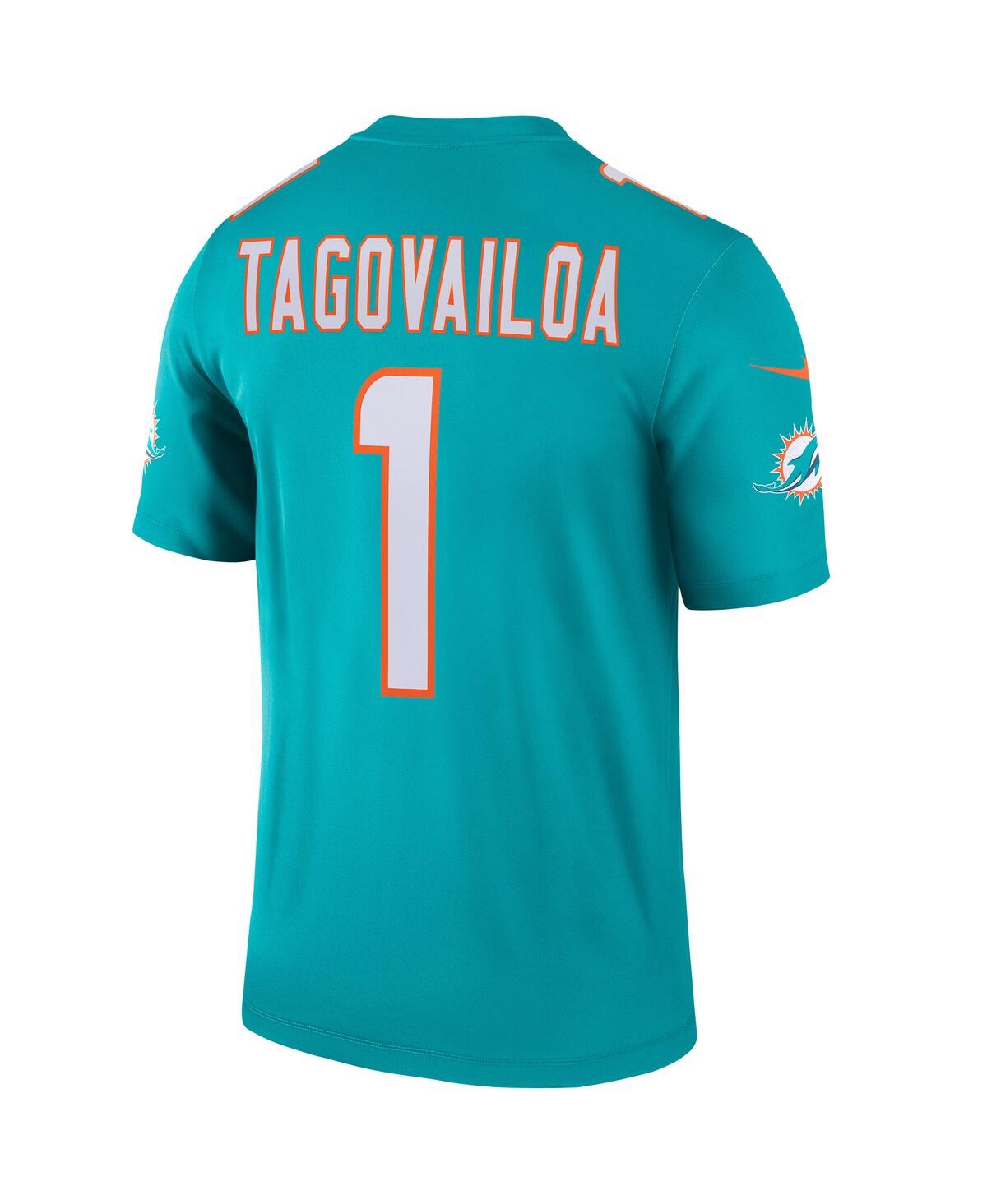 Men's Tua TagovailoaMiami Dolphins Legend Jersey - Aqua