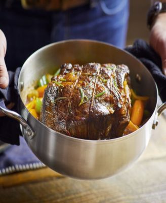 3-Ply Base Stainless Steel 4 Quart Induction Casserole with Lid