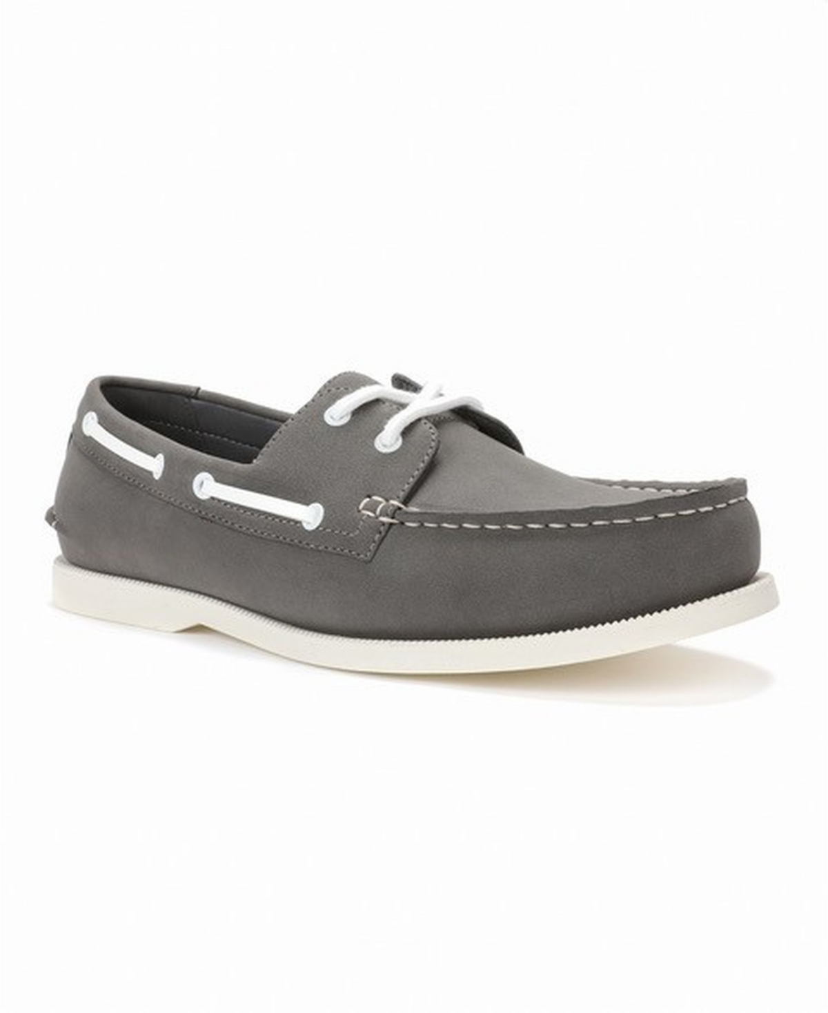 Club Room Men's Elliot Boat Shoes, Created For Macy's In Gray