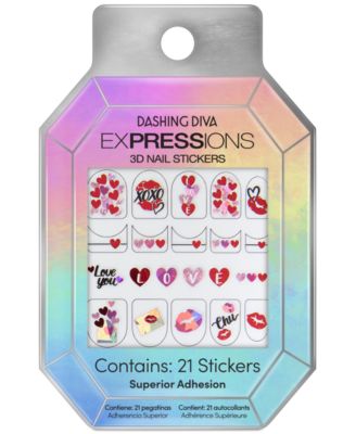 Dashing Diva - EXPRESSIONS Nail Art Stickers - All For Love