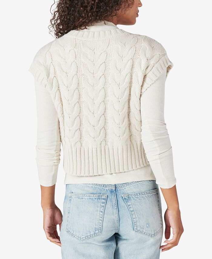 Lucky Brand CableKnit Sweater Vest Macy's