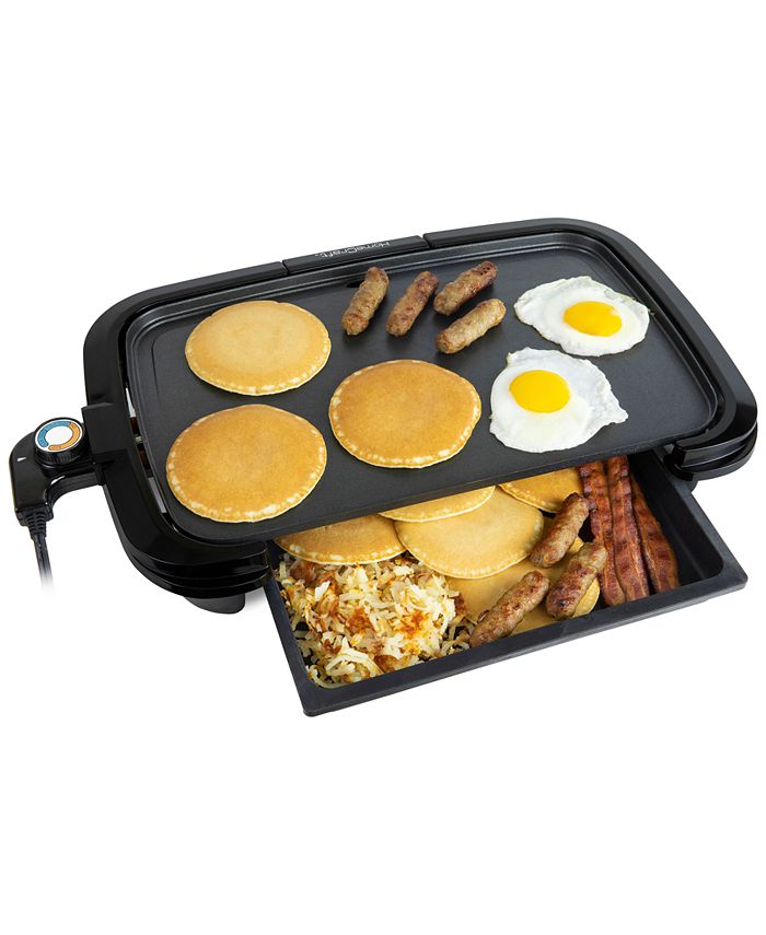 HomeCraft HCGDWD160BK NonStick Griddle With Warming Drawer Macy's
