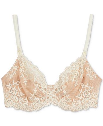 Wacoal Luscious Lace Bra Size 34D Nude Sheer Lace Underwire 65197 Beige  Womens Tan - $27 - From Stephanie
