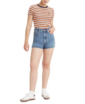 macys womens levi shorts