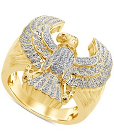 Men's Diamond Pavé Eagle Ring (1/2 ct. t.w.) in 14k Gold-Plated Sterling Silver