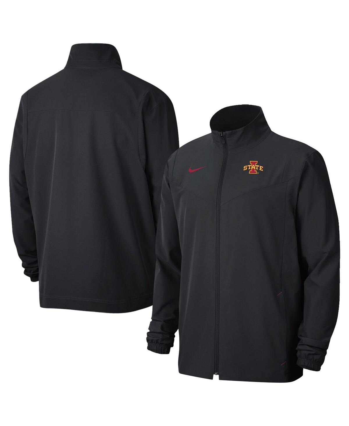 Men's Black Iowa State Cyclones 2021 Sideline Full-Zip Jacket