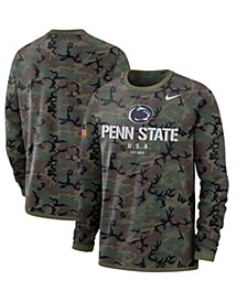 Men's Camo Penn State Nittany Lions Military-Inspired Appreciation Performance Long Sleeve T-shirt