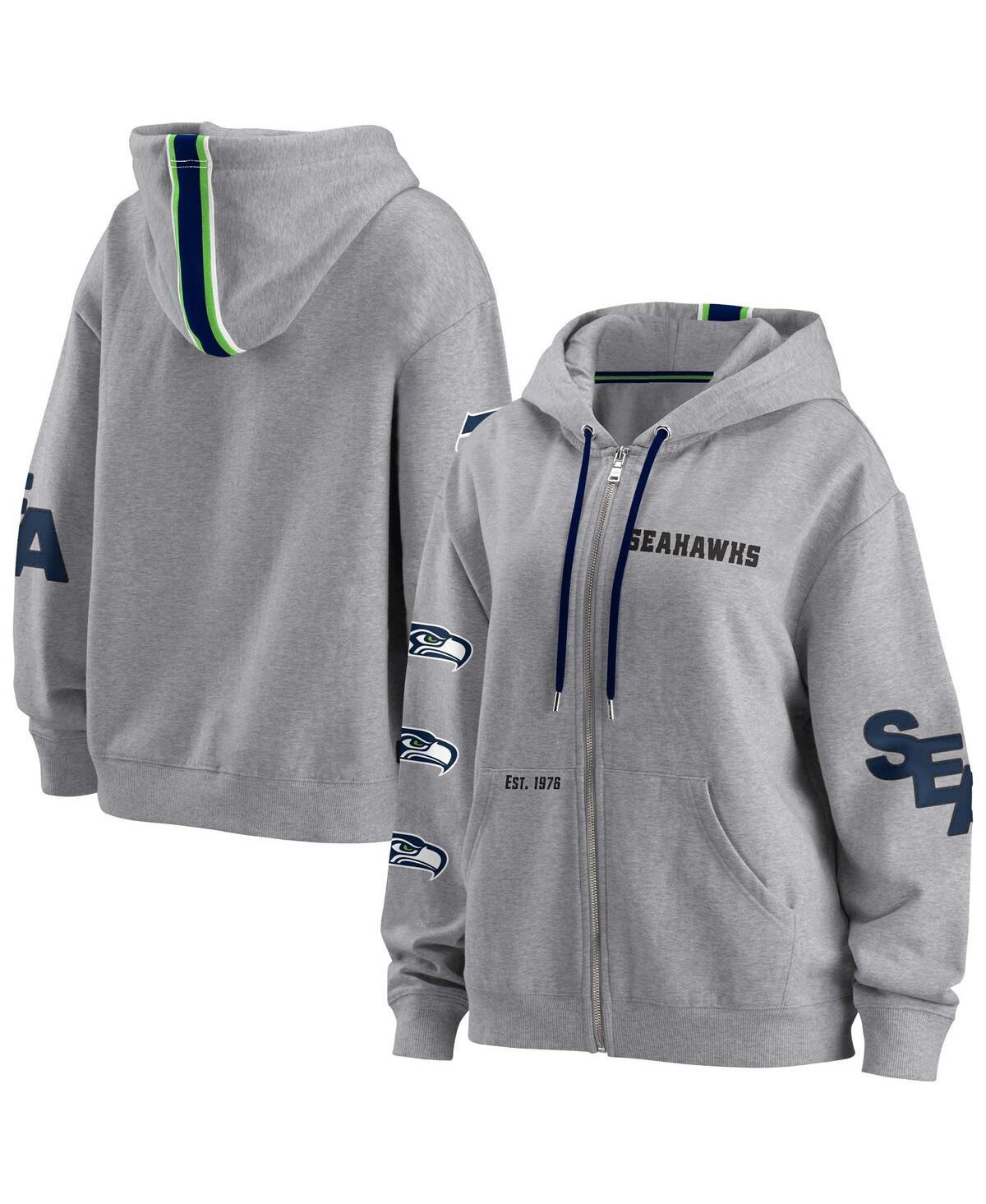Seahawks full zip hoodie top