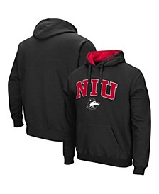 Men's Black Northern Illinois Huskies Arch and Logo Pullover Hoodie