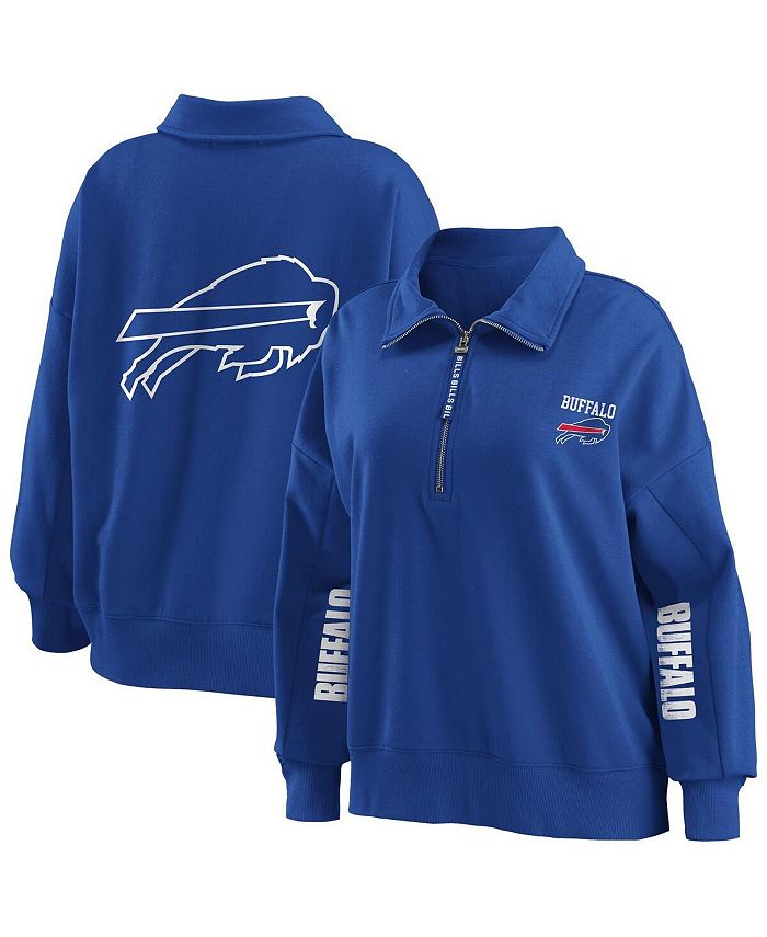 WEAR by Erin Andrews Women's Royal Buffalo Bills Half-Zip Sweatshirt ...