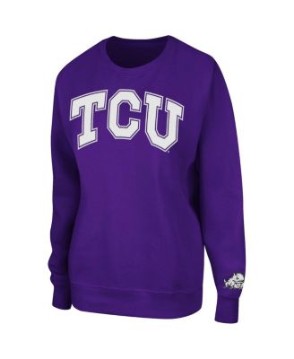 Women's Purple TCU Horned Frogs Campanile Pullover Sweatshirt