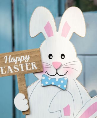 Wooden Easter Stacked Bunny Porch Decor, 30.75"