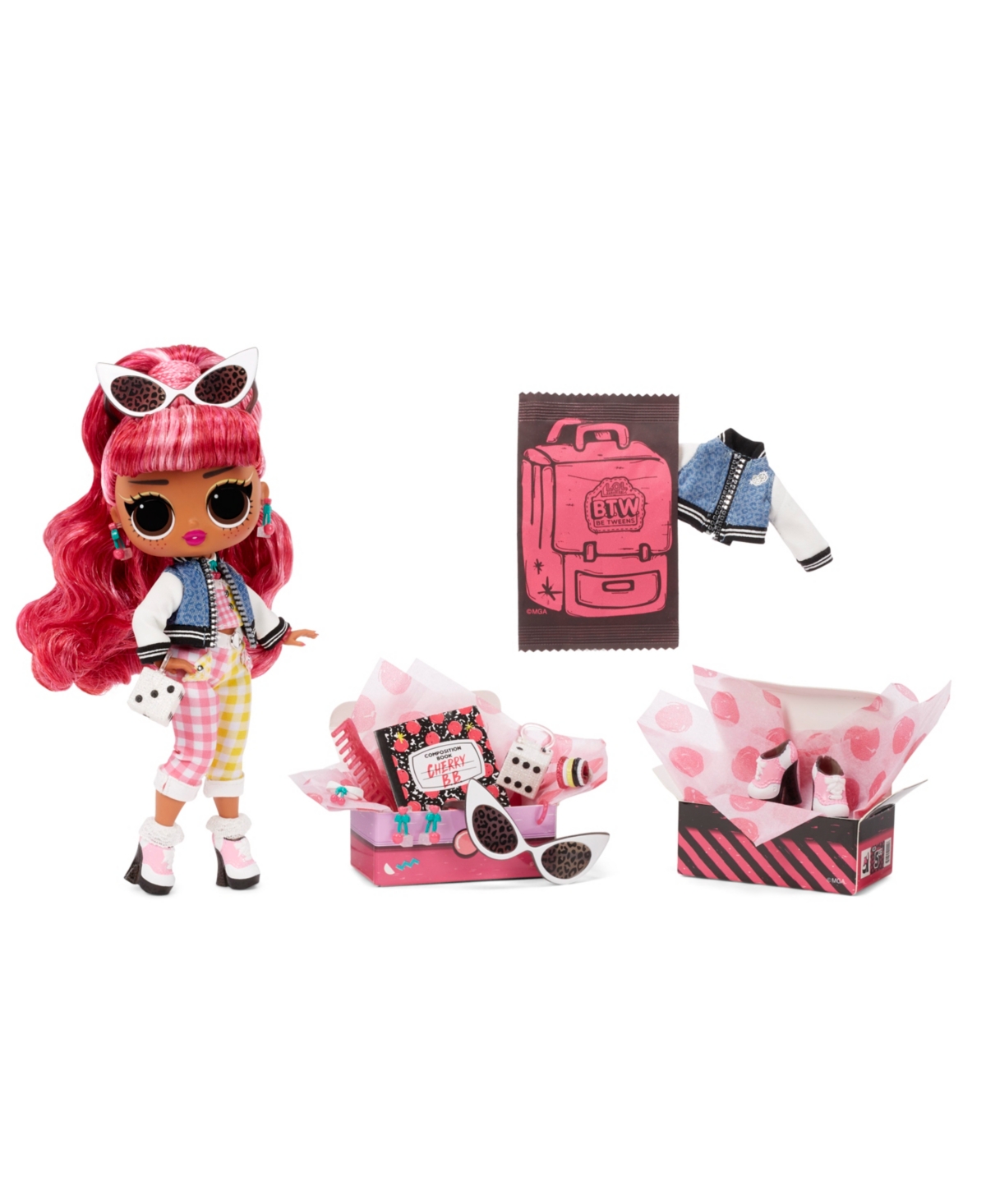 CHERRY RETRO CLUB SERIES 2 doll toy With bag LOL Surprise LiL Sisters L.O.L 