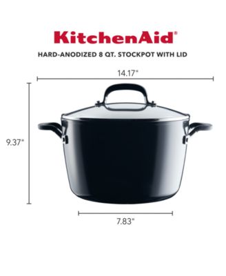 Hard Anodized 8 Quart Nonstick Stockpot with Lid