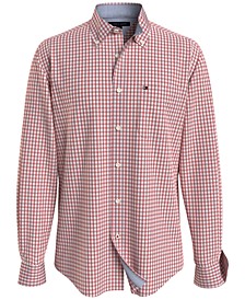 Men's Long-Sleeve Twain Gingham Check Classic Fit Shirt