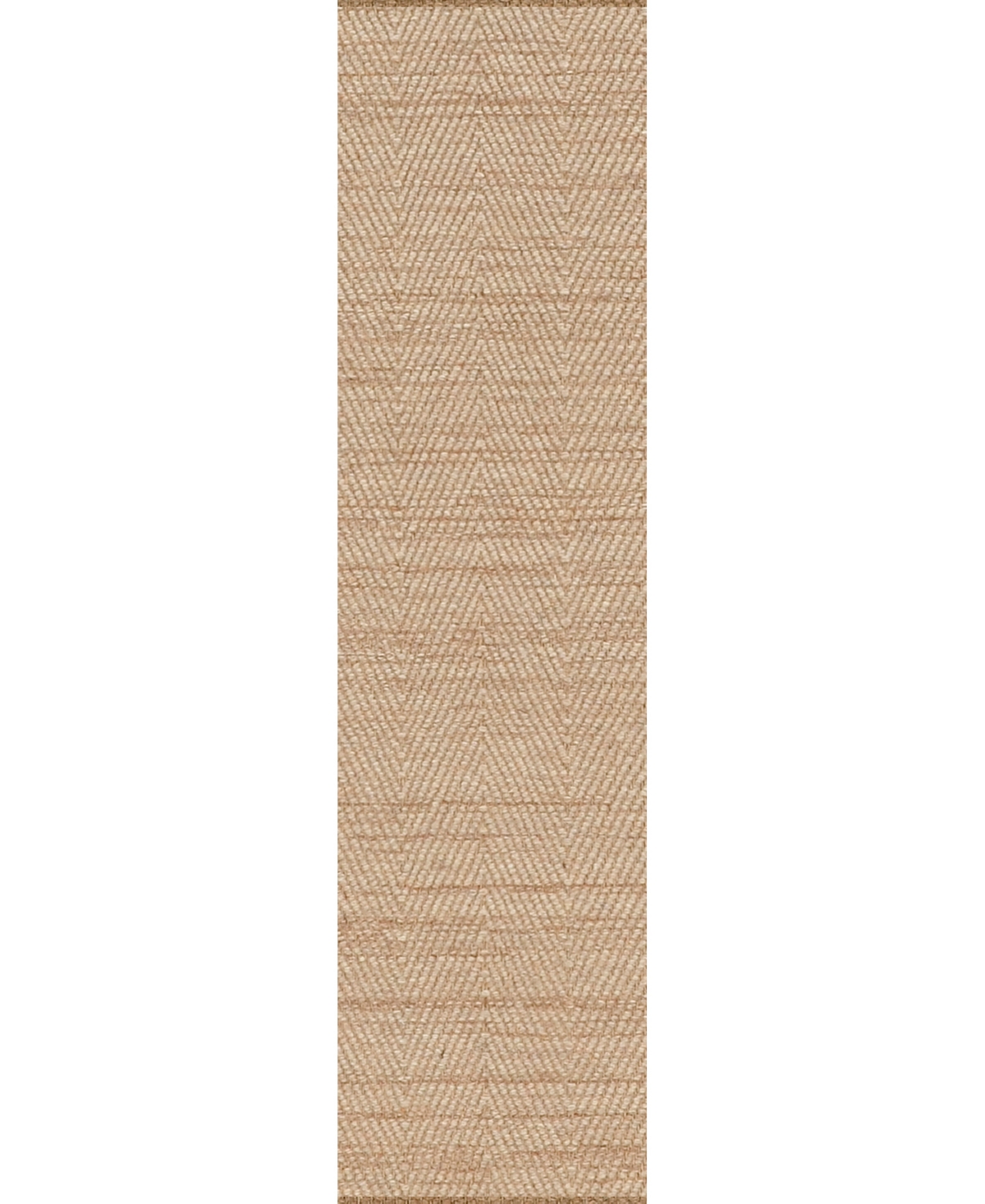 Km Home Naturale 022 2'6in x 10' Runner Area Rug - Ivory