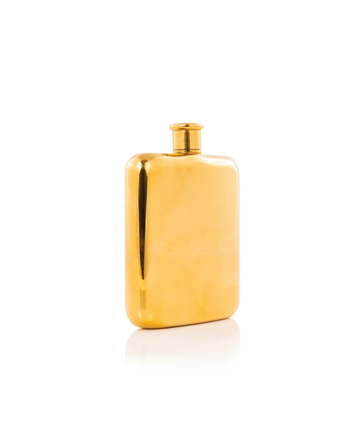 Viski Belmont 14k Gold-Plated Drinking Flask,