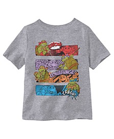 Toddler Boys Teenage Mutant Ninja Turtles Comic Book Clips Graphic T-shirt