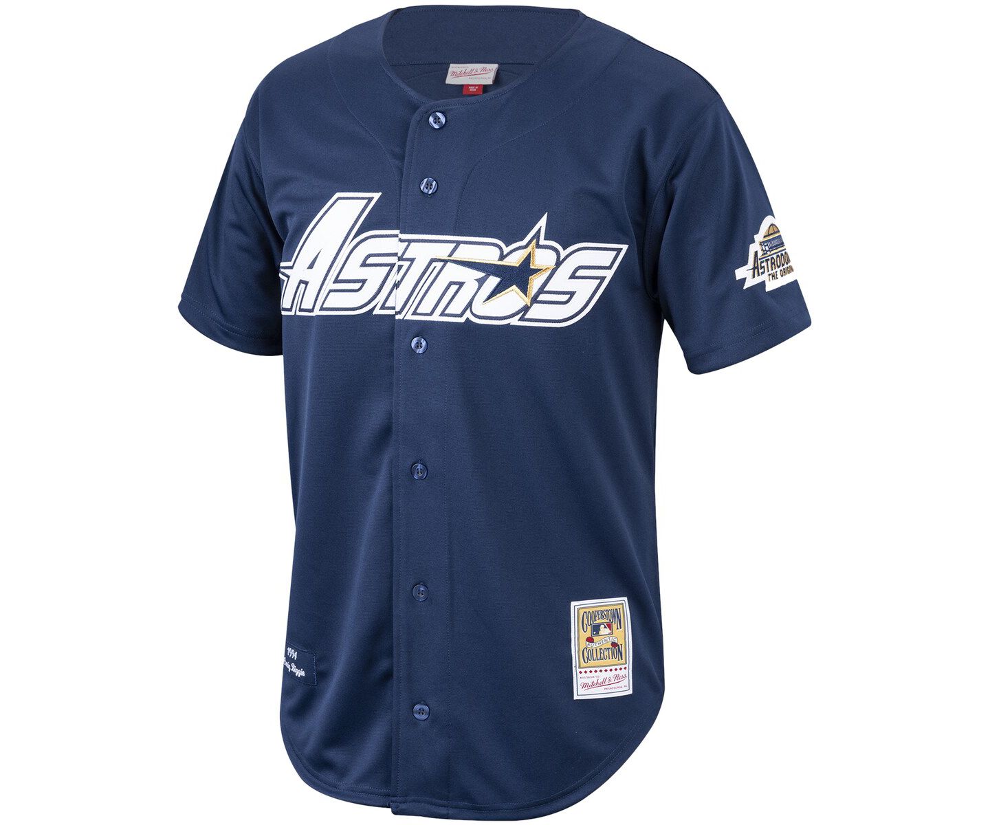 Мужской топ Mitchell & Ness Craig Biggio Navy Houston Astros Cooperstown Collection 1994 Authentic Jersey — фото 2