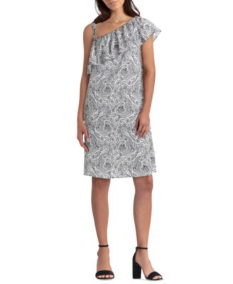 parker one shoulder dress