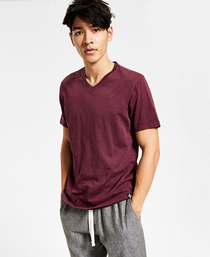 Macy's polo v neck hot sale