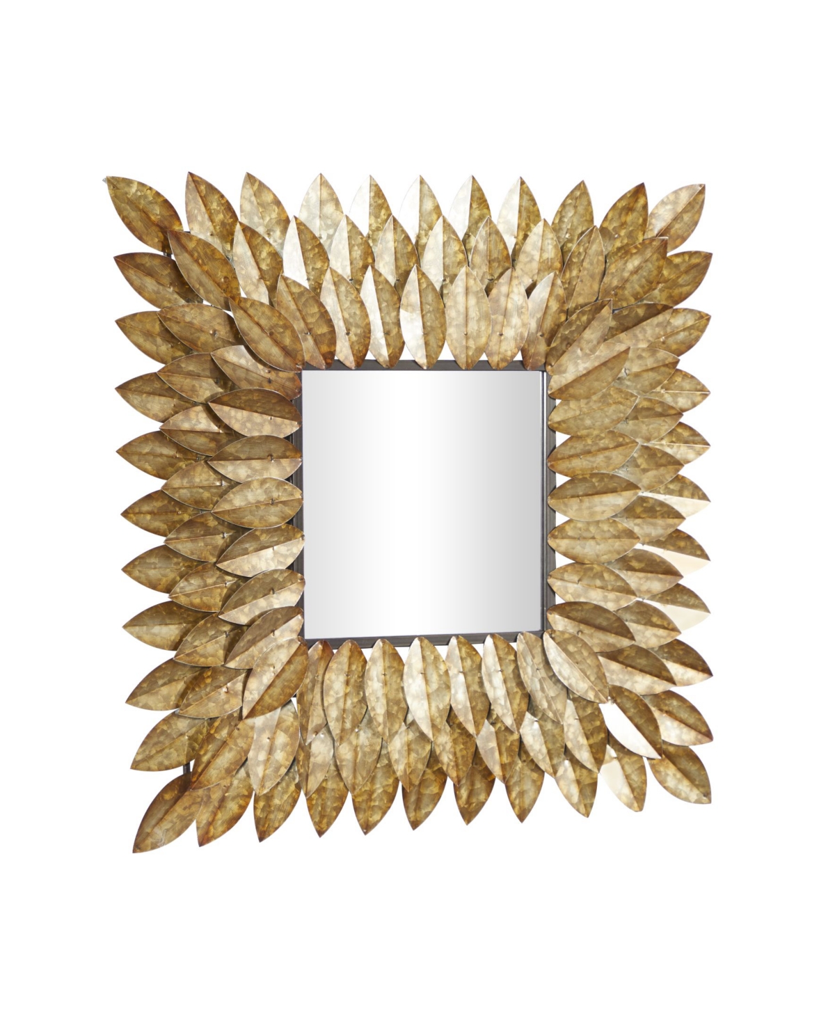 Rustic Metal Wall Mirror, 30