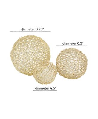 by Cosmopolitan Metal Sculpture, Set of 3