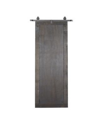 Industrial Wood Wall Mirror, 71" x 34"