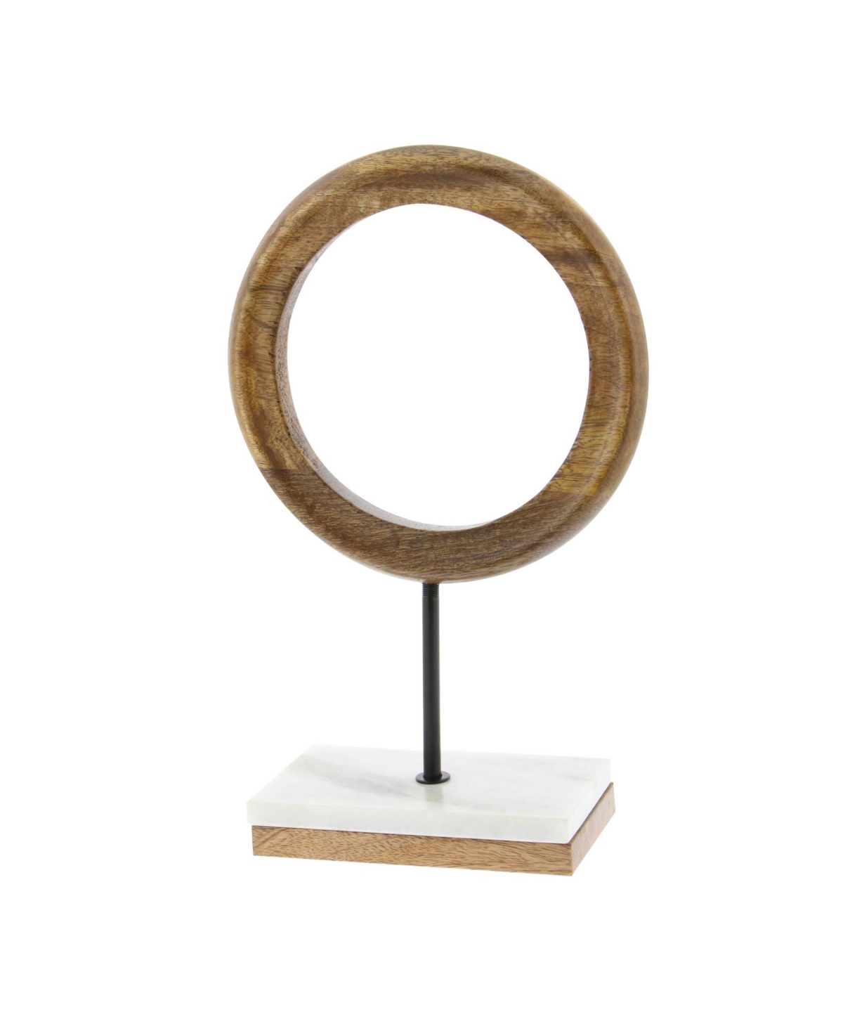 Rosemary Lane Mango Wood Abstract Sculpture, 14" X 9" In Brown