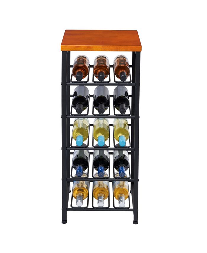 Neatfreak Metal Wine Rack with Wood Top Macy's