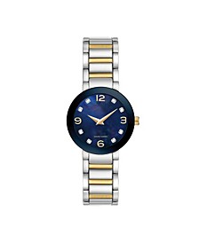 Women's 1 / 10 Ct. Diamond Accent Two-Tone Stainless Steel Bracelet Watch
