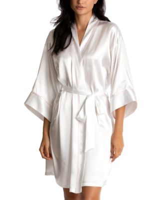 Linea Donatella Bridesmaid Satin Wrap Robe - Macy's
