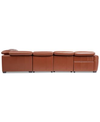 Lexanna 6-Pc. Leather Sectional with 2 Power Motion Recliners, Created for Macy's