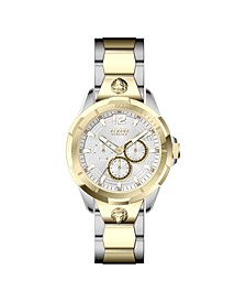 Versus by Versace Men's Runyon Gold-tone/Silver-tone Stainless Steel Bracelet Watch 44mm