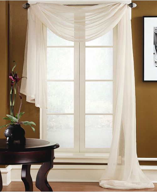 Miller Curtains Preston 48 X 216 Sheer Scarf Valance Reviews