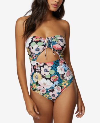 O'Neill - Juniors' Twiggy Sayulita Floral-Print Cutout One-Piece Swimsuit