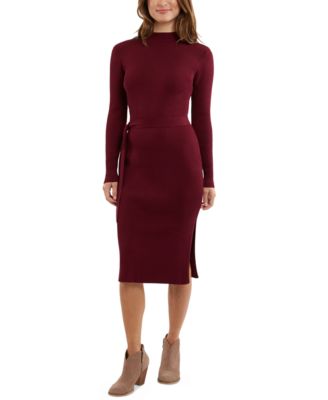 BCX - Juniors' Mock Neck Sweater Dress