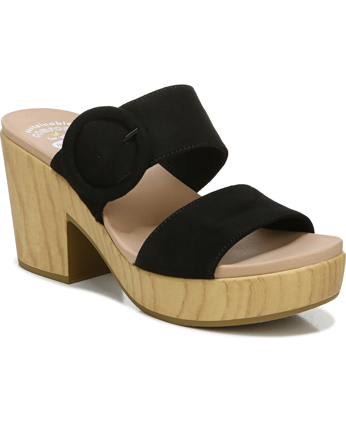 Dr. Scholl's Women's Bayside Wedge Slide Sandals Women's Shoes In Black