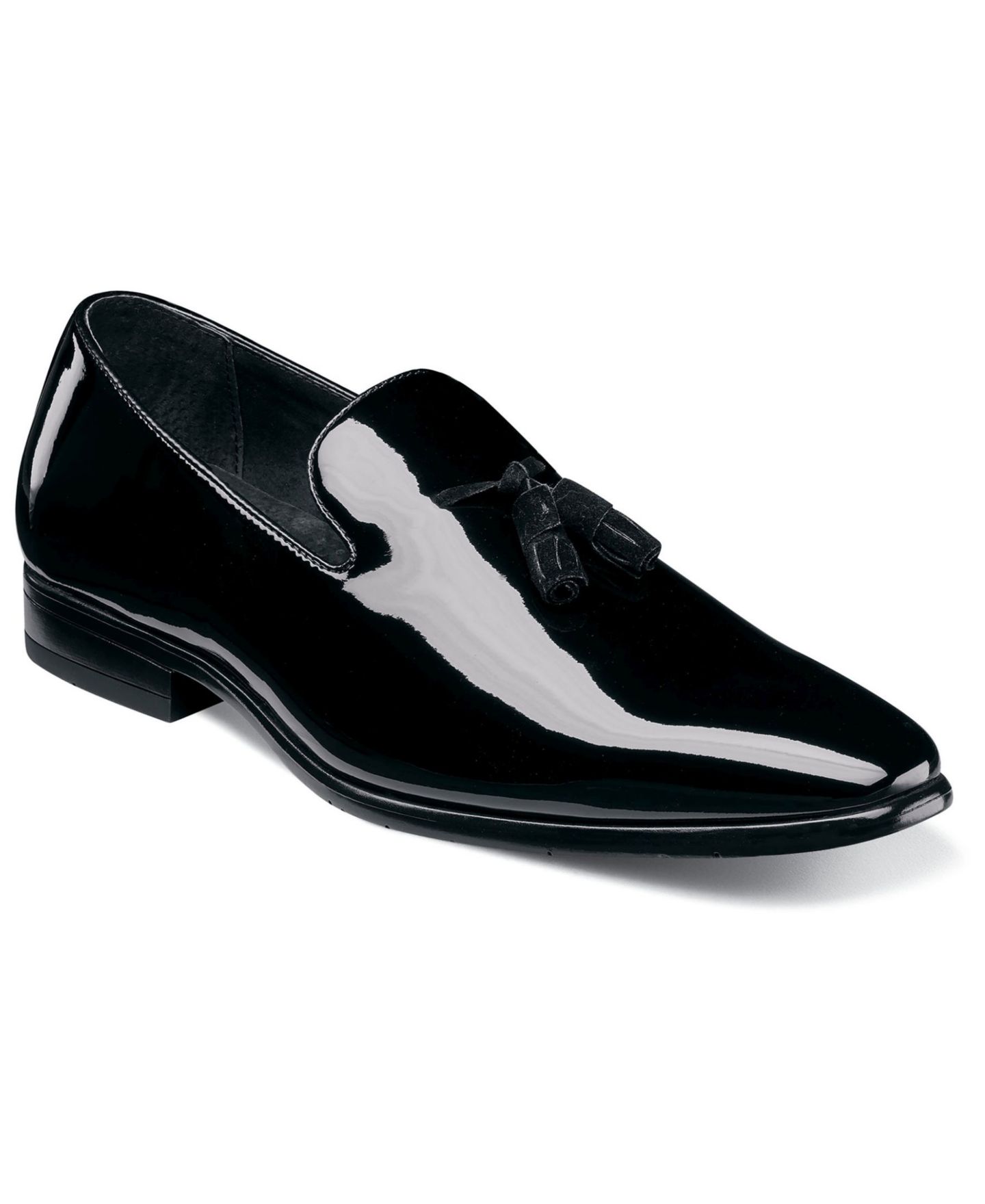 Мужские туфли Stacy Adams Phoenix Patent Leather Slip-on Loafer, цвет: Чёрный лаковый — фото 1