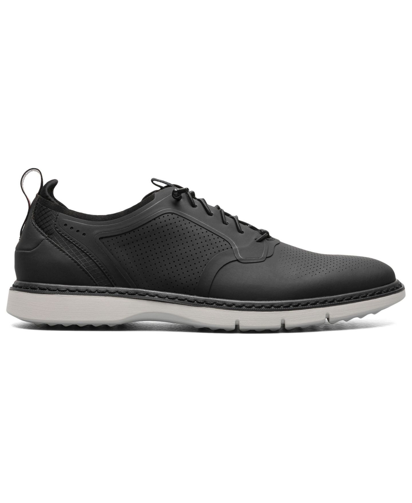 Обувь Stacy Adams Men's Synchro Plain Toe Elastic Lace Shoes, цвет: Чёрный — фото 2