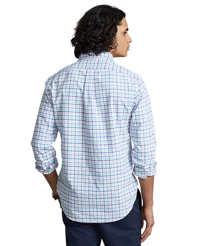 Polo Ralph Lauren Men's ClassicFit Gingham Oxford Shirt Macy's