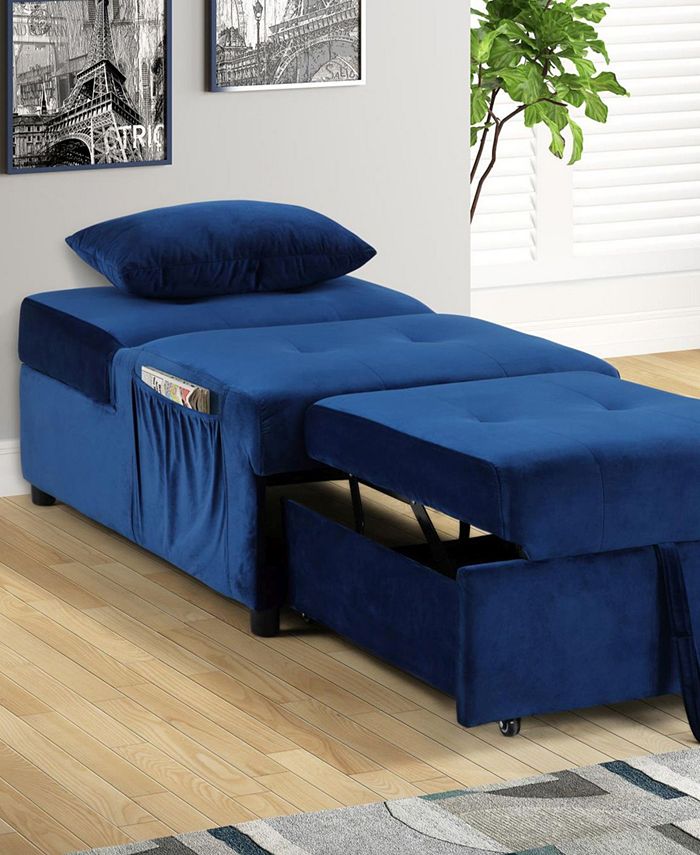 Best Master Furniture Bayani Adjustable Sleeper Lounge Chaise, 72" Macy's