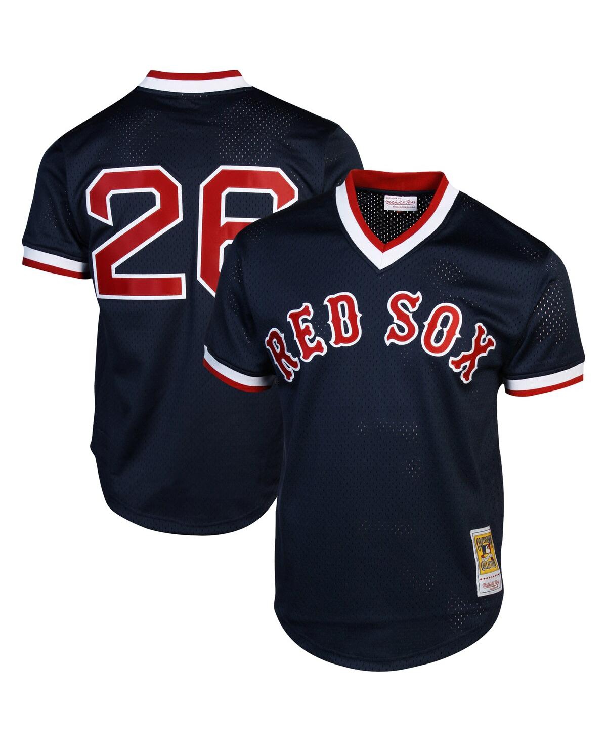 Men's Wade Boggs Boston Red Sox 1992 Authentic Cooperstown Collection Batting Practice Jersey - Navy Blue - Navy