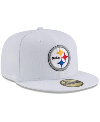 Men's White Pittsburgh Steelers Omaha 59FIFTY Fitted Hat