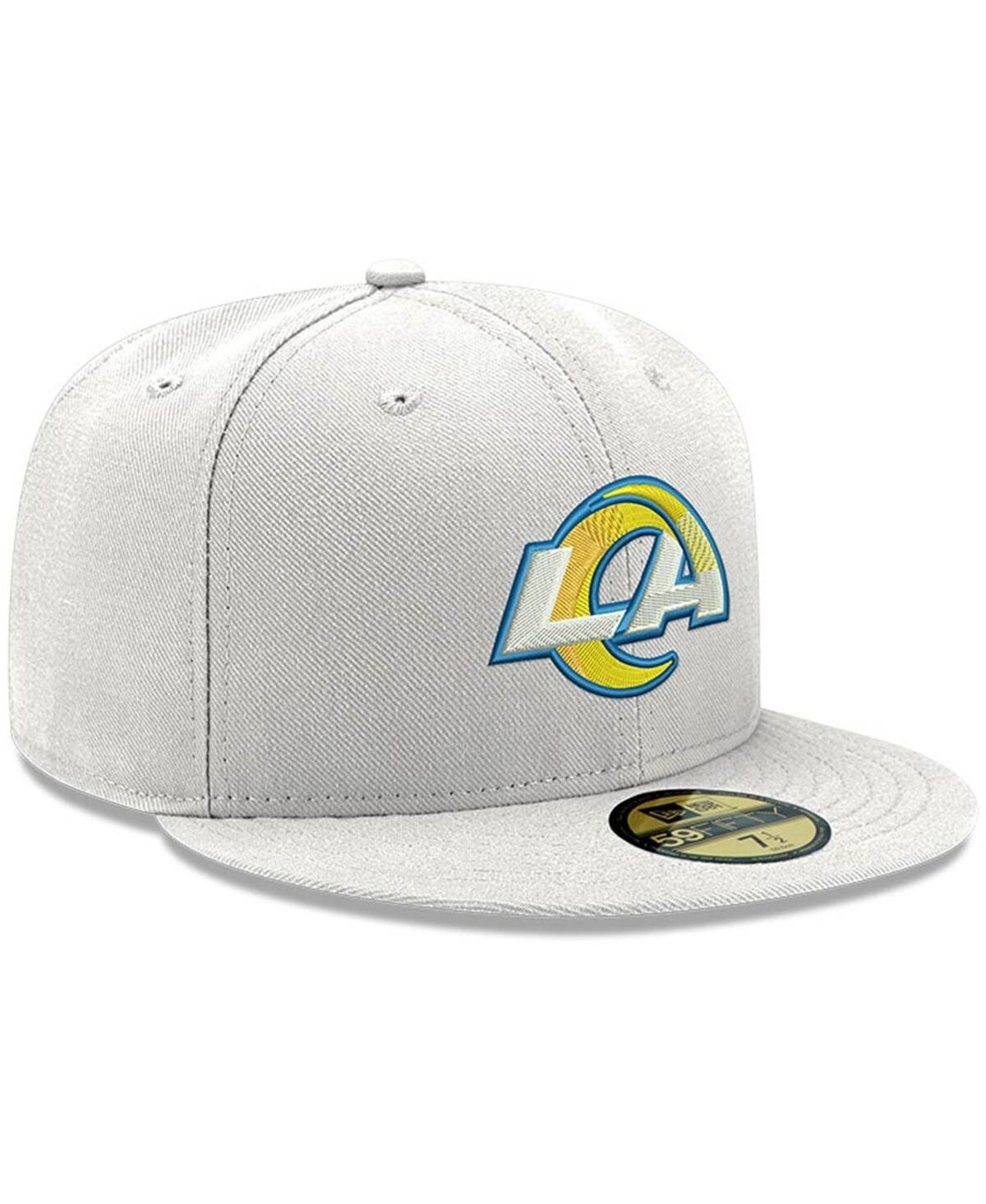 Men'sLos Angeles Rams Omaha 59FIFTY Fitted Hat - White