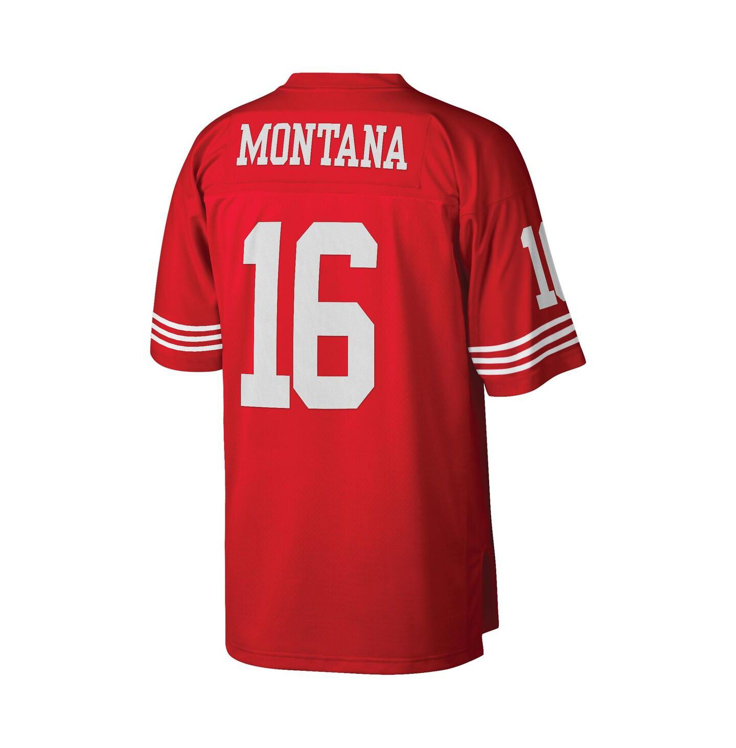 Мужское джерси Mitchell & Ness Joe Montana San Francisco 49ers 1990, большие размеры — фото 2
