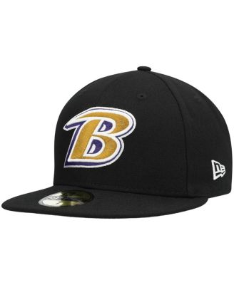 Baltimore Ravens New Era Omaha 59FIFTY Fitted Hat - Black